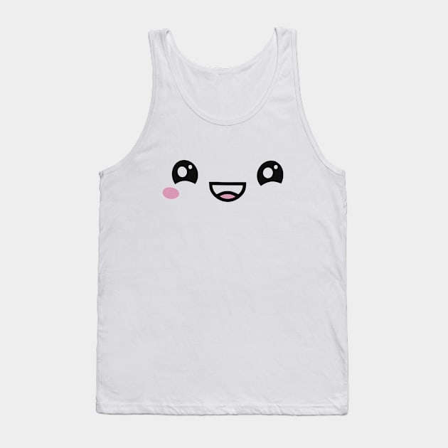 kawaii chibi anime cute face Tank Top by XYDstore